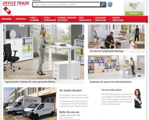 Office-Trade.ch: Büromöbel-Onlineshop online kaufen